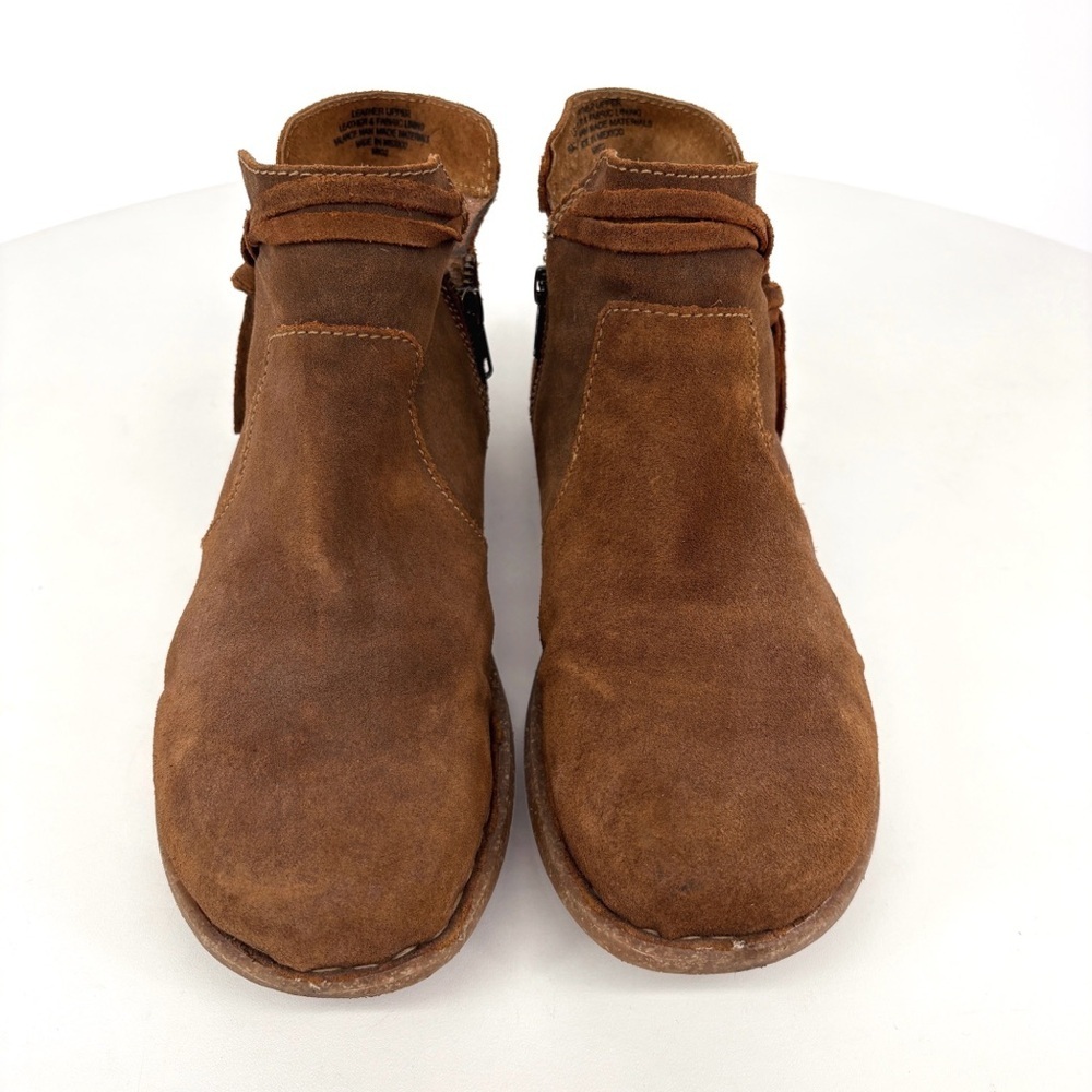 BORN Wynter Strappy Brown Leather Ankle Boots 10 - Picture 5 of 14